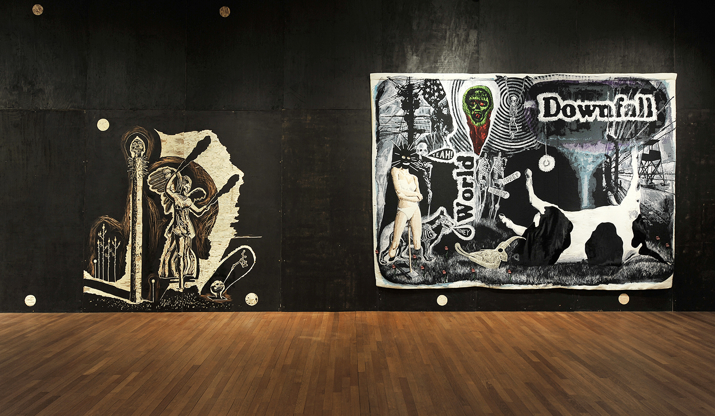 Damien Deroubaix - Exhibition view - L 'esprit de notre temps, 2015