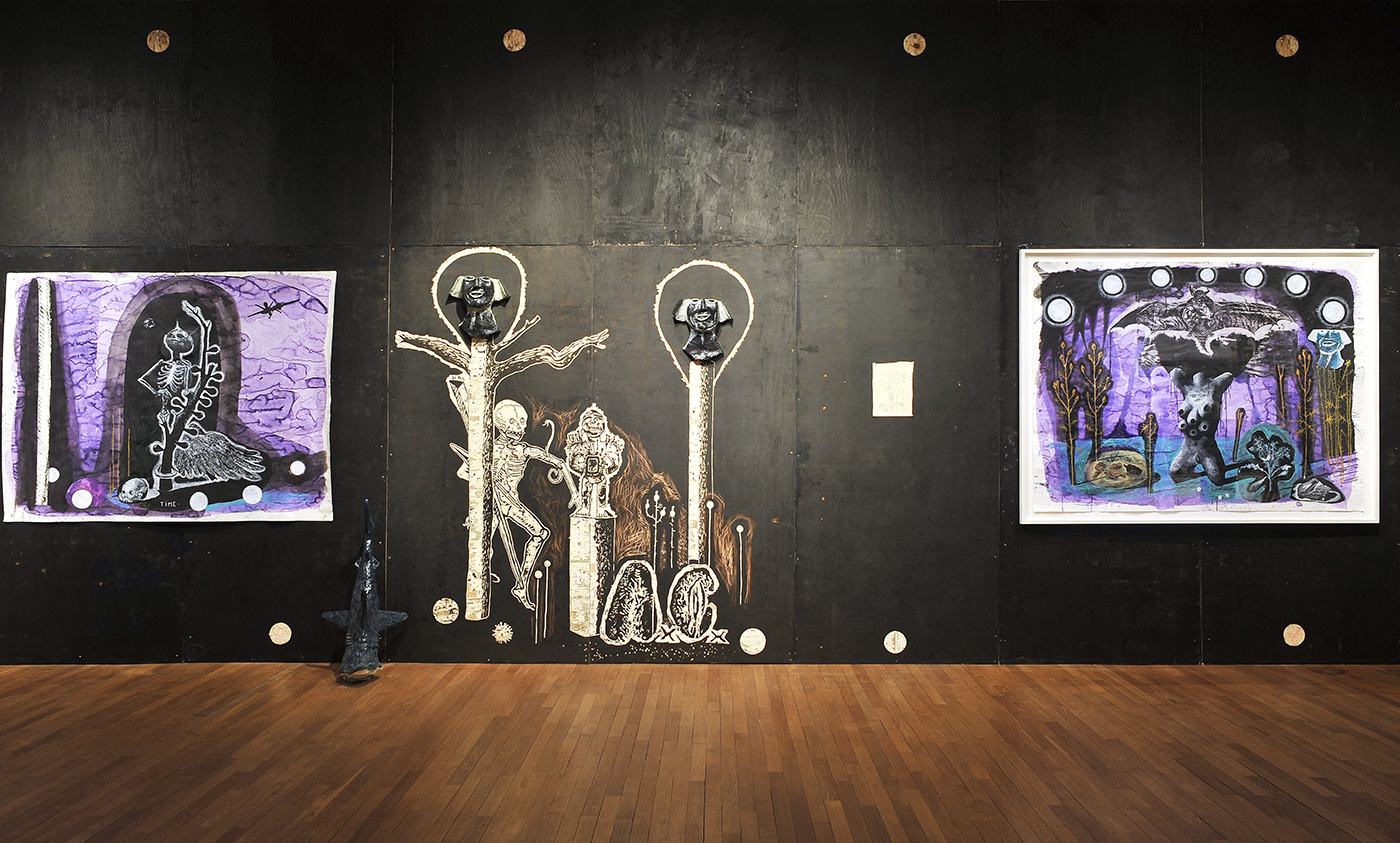 Damien Deroubaix - Exhibition view - L 'esprit de notre temps, 2015
