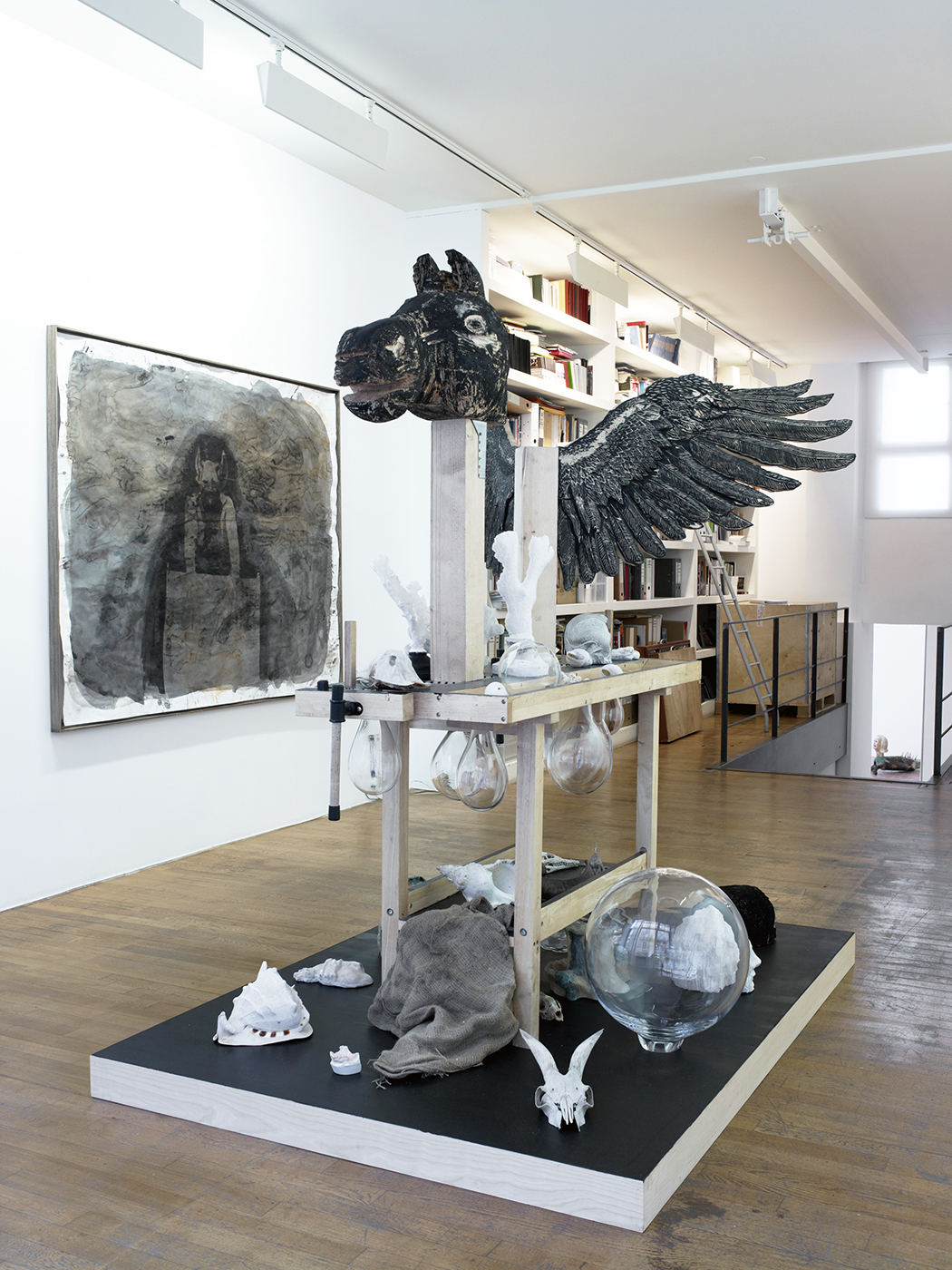 Damien Deroubaix - Exhibition views - Homo Bulla / Galerie in situ - Fabienne Leclerc, Paris, 2010-2011
