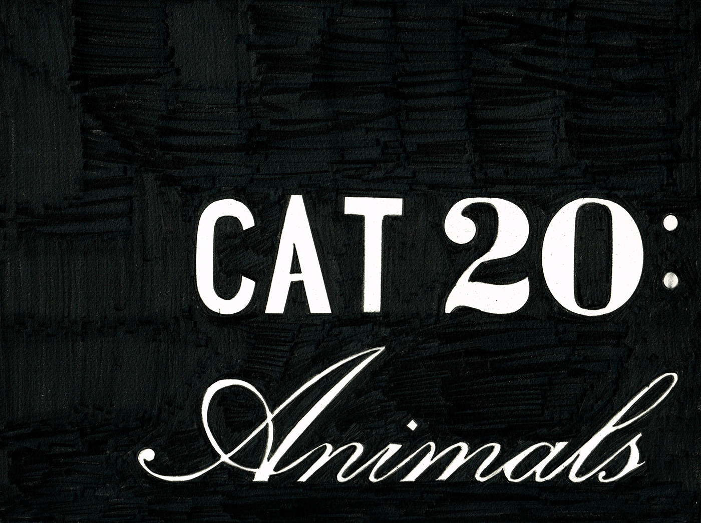 Marcel Van Eeden - Untitled (CAT 20 : Animals), 2014