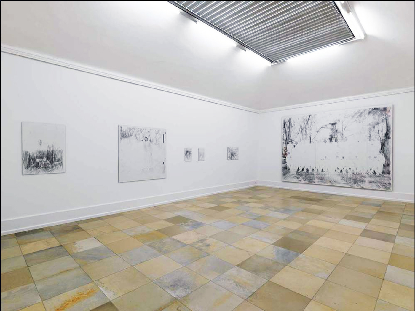 Martin Dammann - Exhibition views "Zum Resultat beruhigter Tumult", Kunsthalle Nuremberg, Germany, 2015