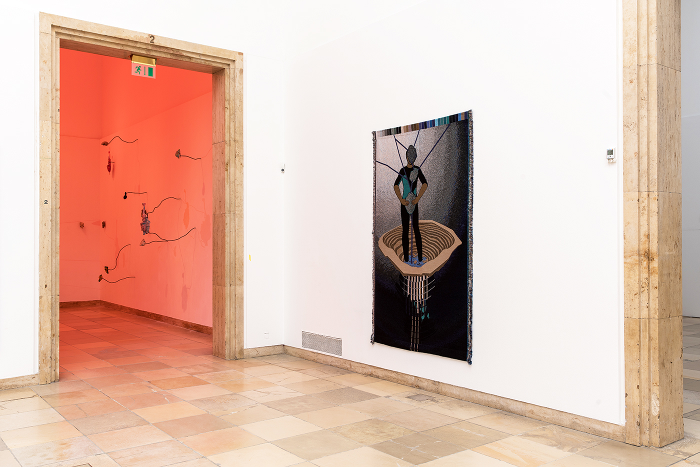 Otobong Nkanga - Exhibition view - Blind Faith : Between the Visceral and the Cognitive in Contemporary Art - Haus der Kunst, Munich, 2018